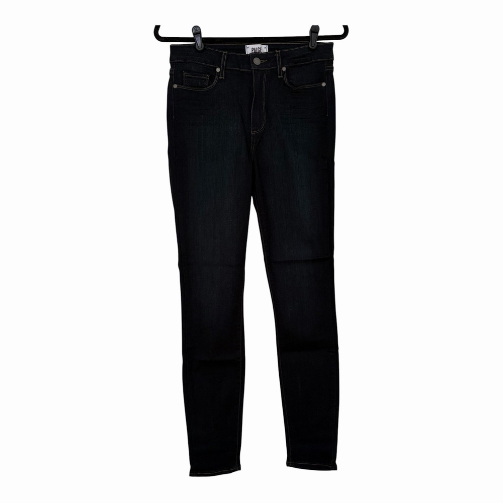 PAIGE Hoxton Ultra Skinny Jeans Vista Denim Women's 29 Dark Blue Wash High Rise